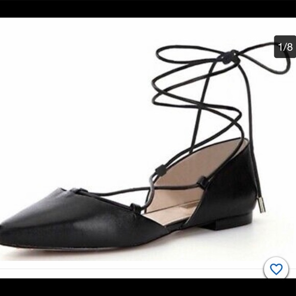 Louise et Cie Wrap Around Ankle Flats - Picture 1 of 7